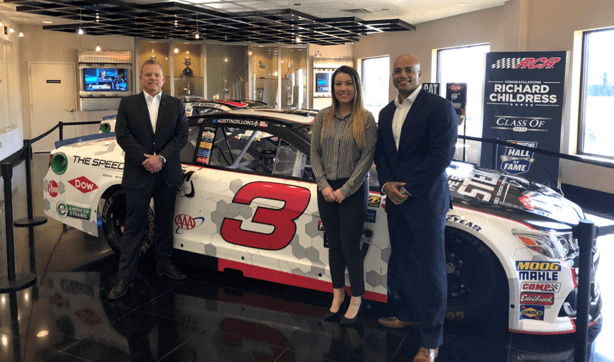 Afterburner team at the NASCAR Hall of Fame
