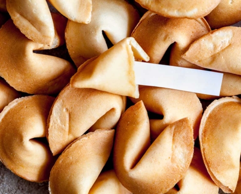 Image of pile of fortune cookies