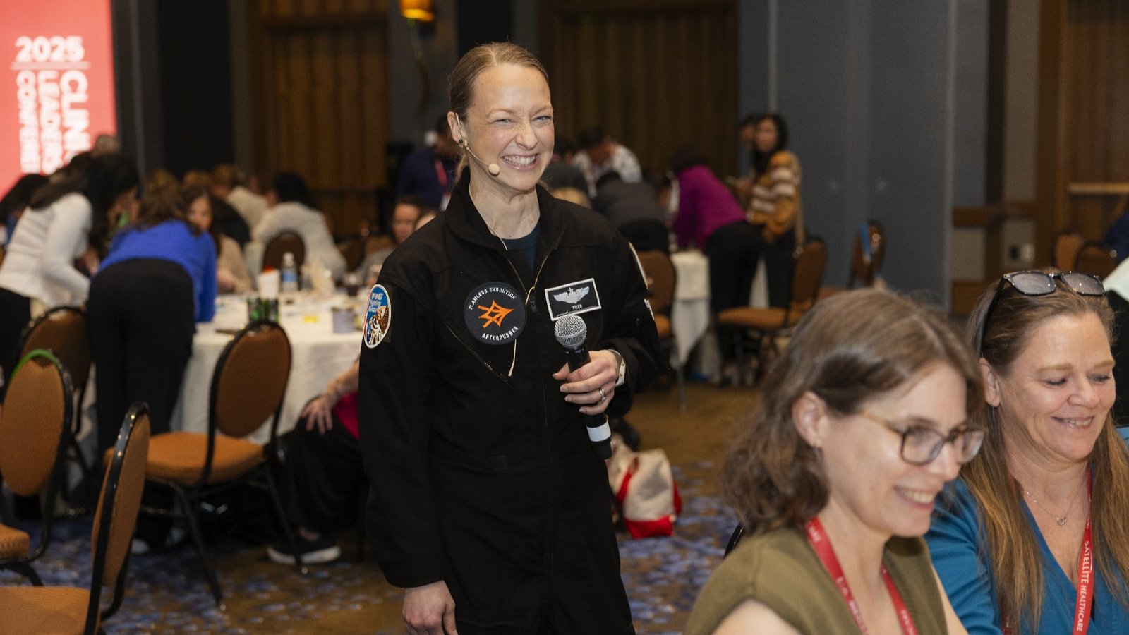Afterburner speaker presenting to an audience
