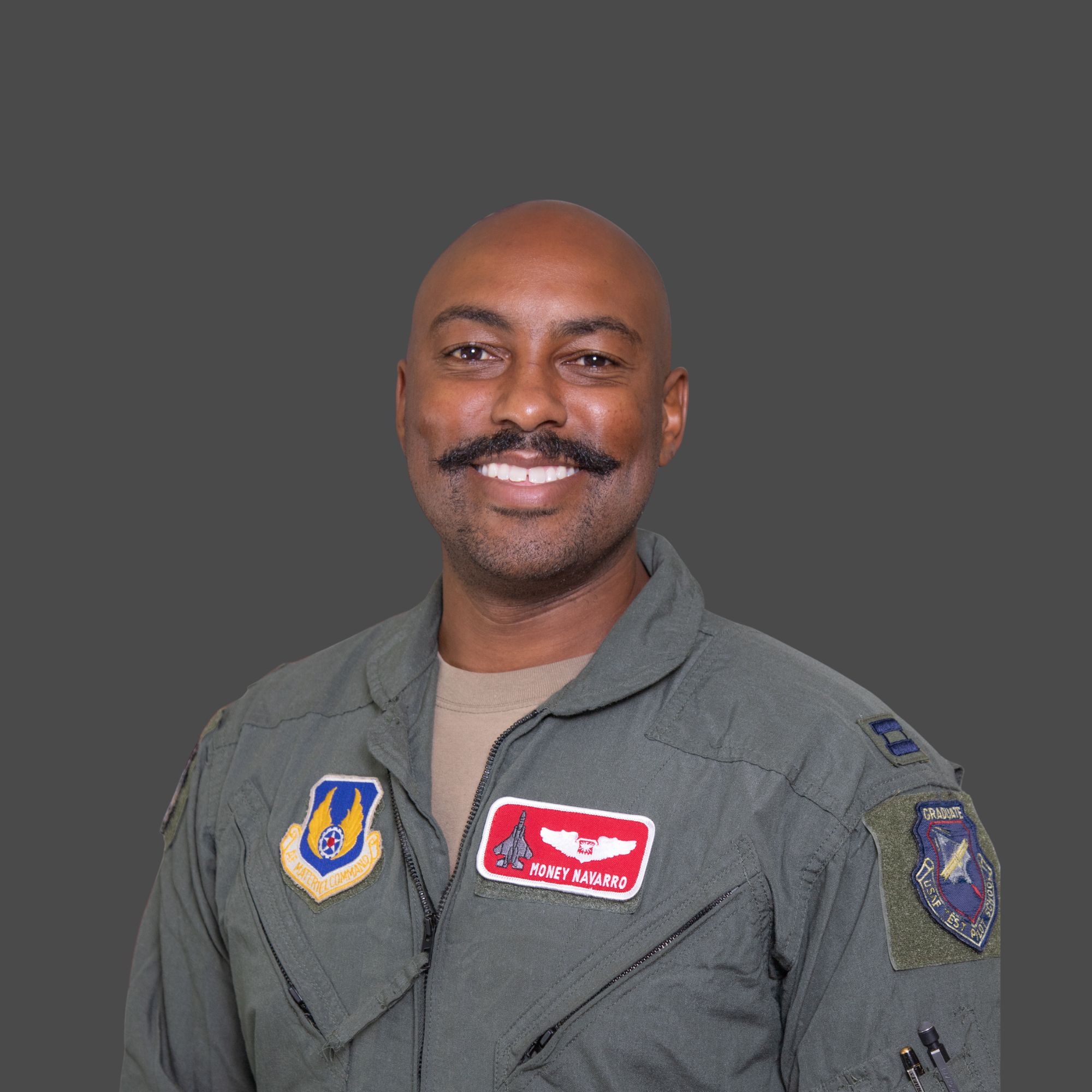 Maximo "Money" Navarro, active-duty US Air Force Captain and F-15E Weapons System Officer.