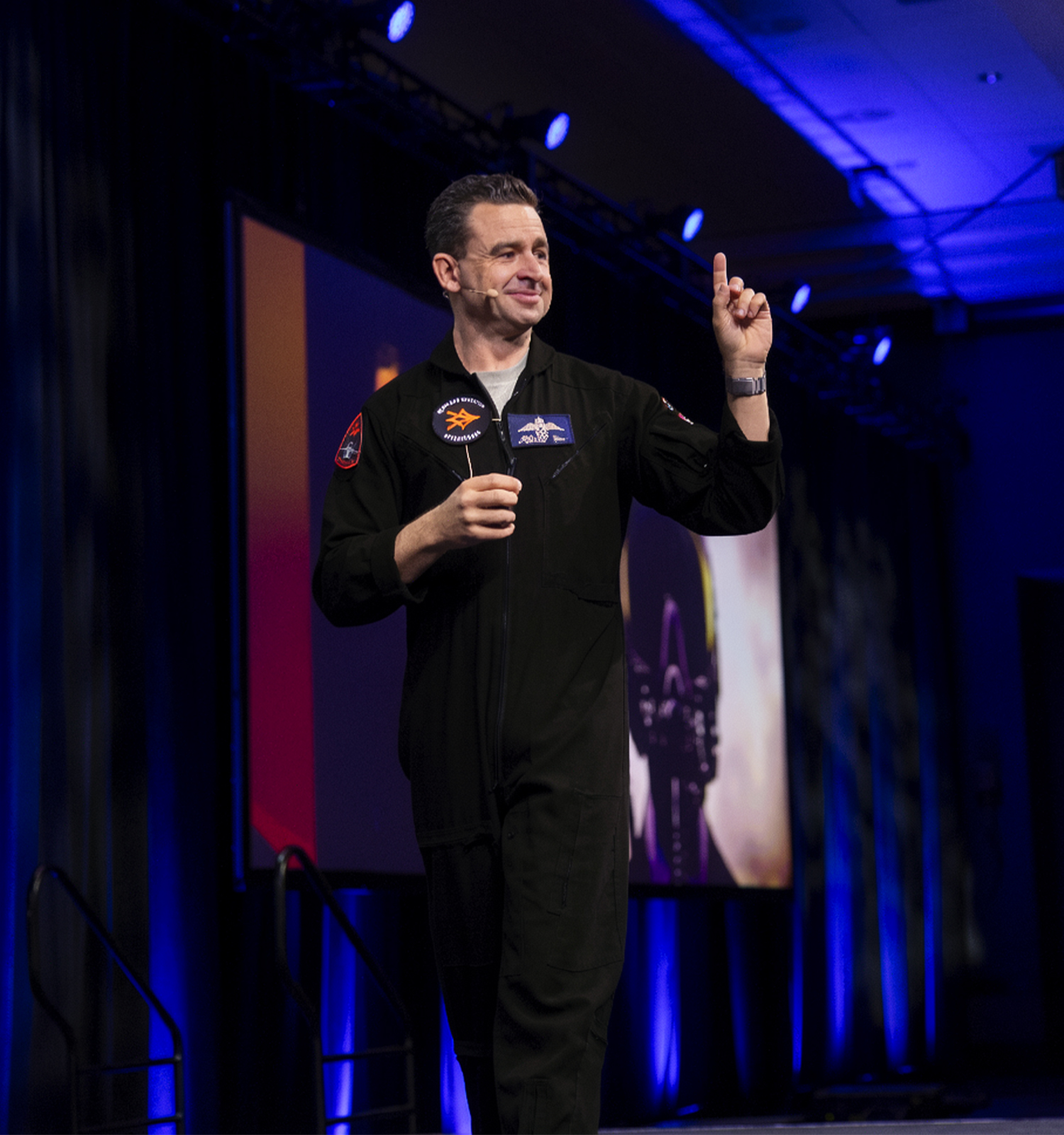 Afterburner client leader keynote and team-building session.